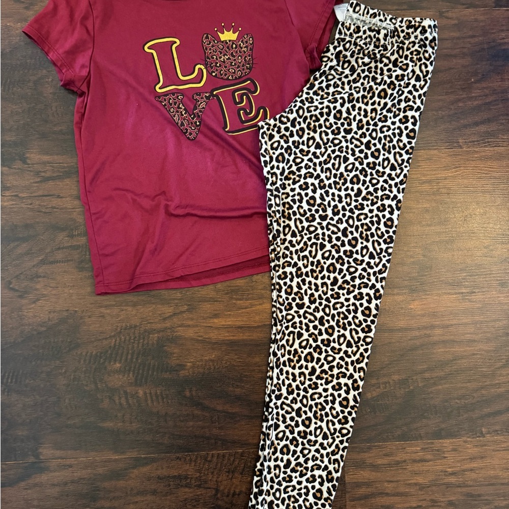 Forever Me Love leopard print set size 10-12